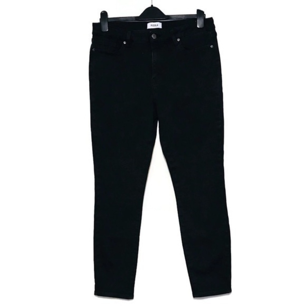 Pistola Black High Rise Skinny Ankle Jeans Women’s size 31 12 Large Slim Fit